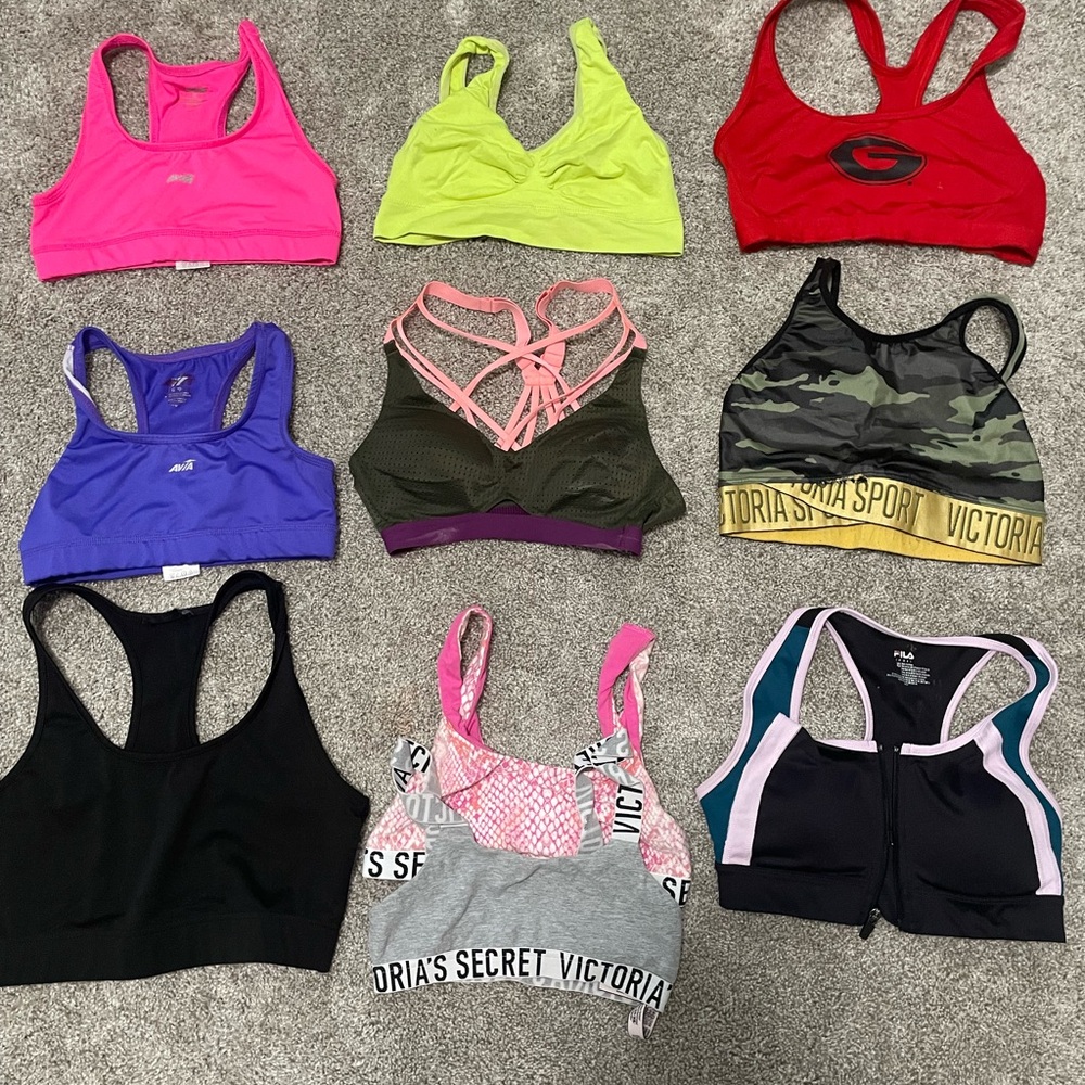 Yellow and Black Sports Bra